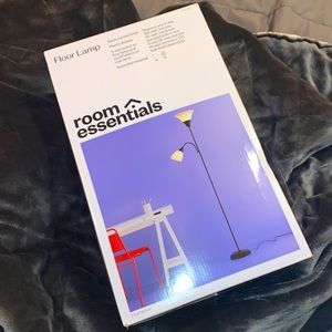 Room Essentials black floor lamp - Never opened!